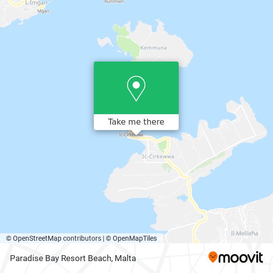 Paradise Bay Resort Beach map