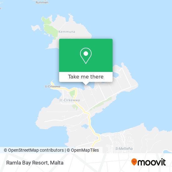 Ramla Bay Resort map