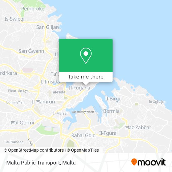 Malta Public Transport map