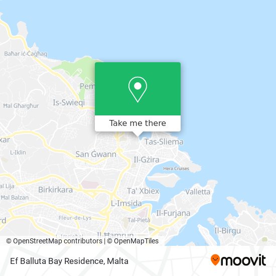 Ef Balluta Bay Residence map
