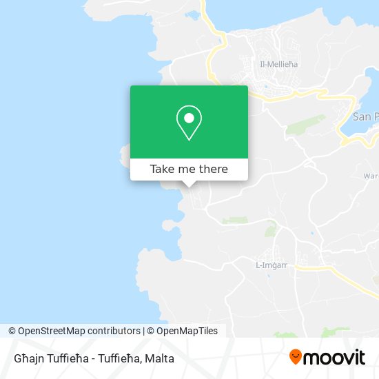 Għajn Tuffieħa - Tuffieħa map