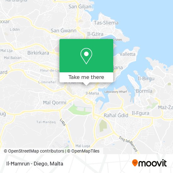 Il-Ħamrun - Diego map