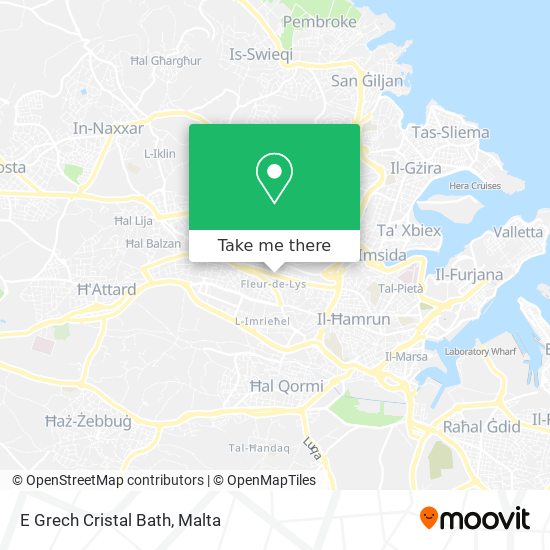 E Grech Cristal Bath map