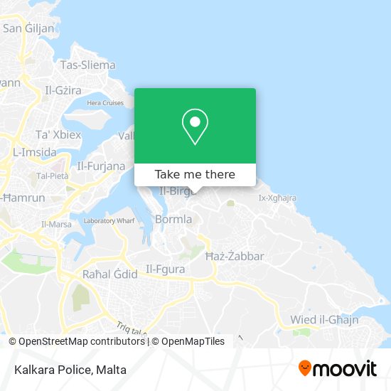 Kalkara Police map