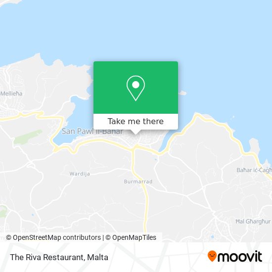 The Riva Restaurant map