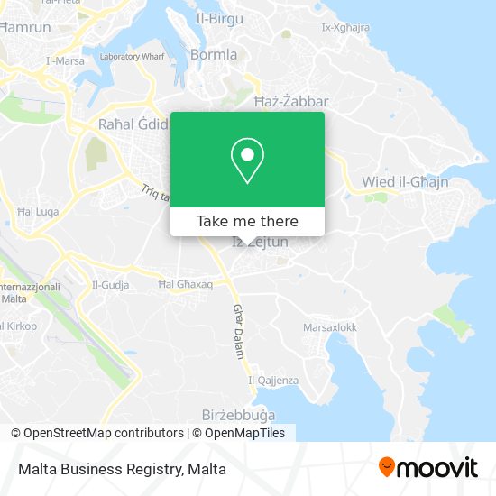Malta Business Registry map