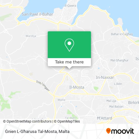 Ġnien L-Għarusa Tal-Mosta map