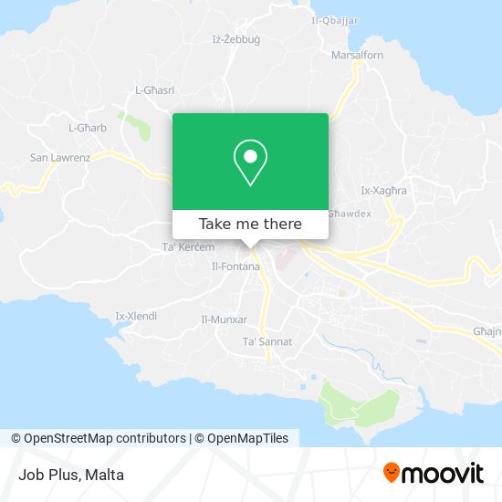 Job Plus map
