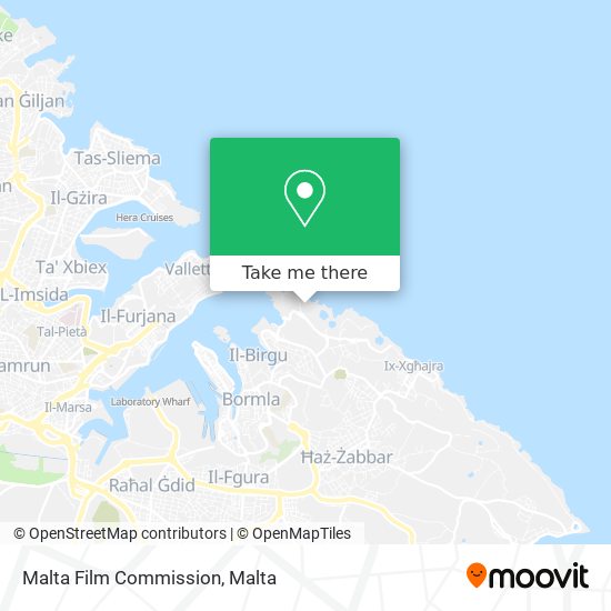 Malta Film Commission map
