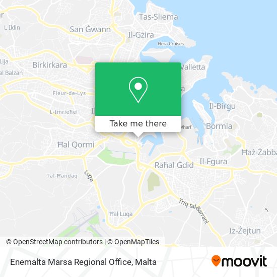 Enemalta Marsa Regional Office map