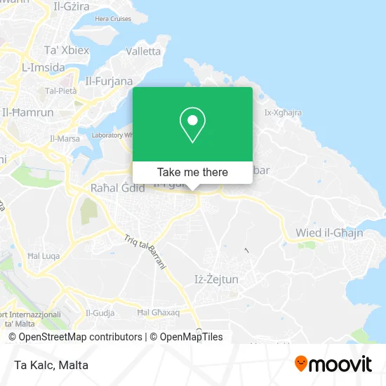 Ta Kalc map