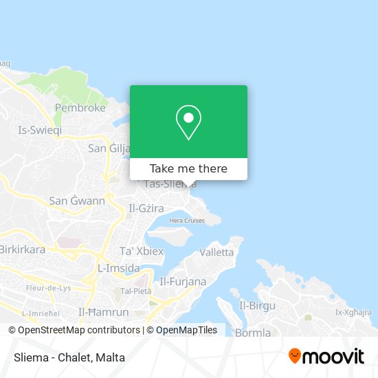 Sliema - Chalet map