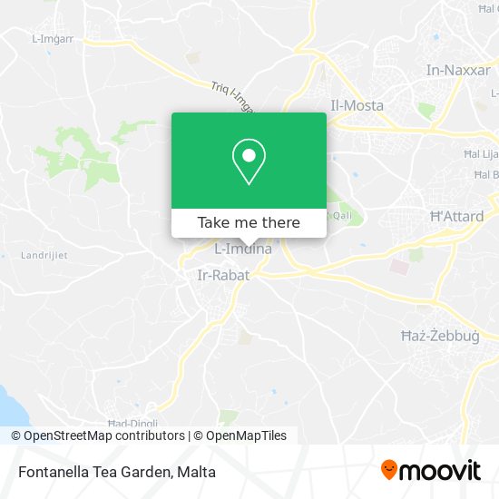 Fontanella Tea Garden map