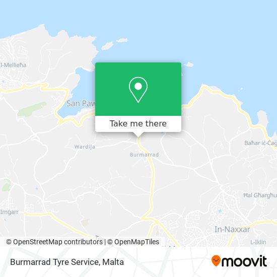 Burmarrad Tyre Service map