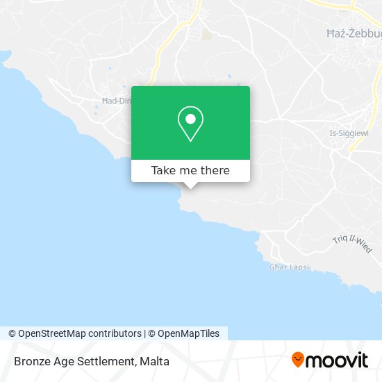 Bronze Age Settlement map