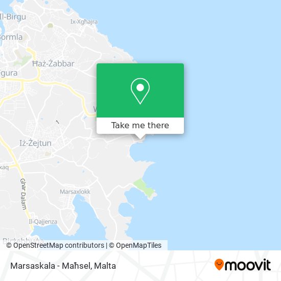 Marsaskala - Maħsel map