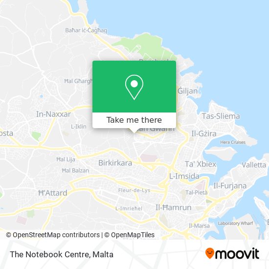 The Notebook Centre map