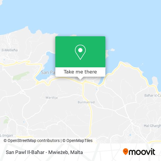 San Pawl Il-Baħar - Mwieżeb map