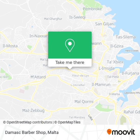Damasc Barber Shop map