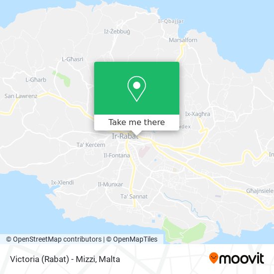 Victoria (Rabat) - Mizzi map