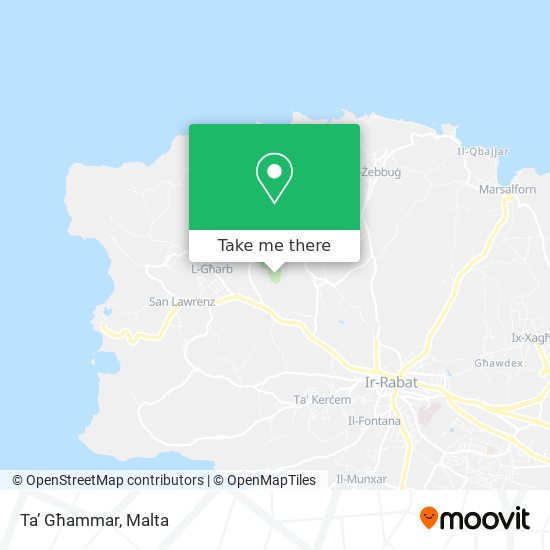 Ta’ Għammar map