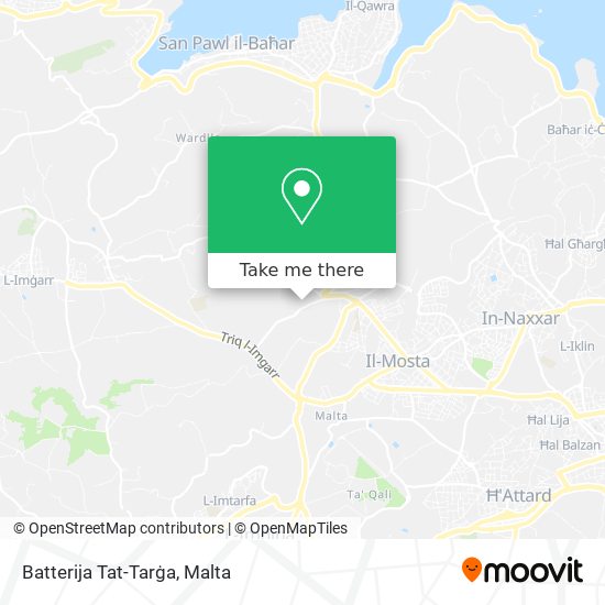 Batterija Tat-Tarġa map