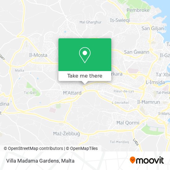 Villa Madama Gardens map