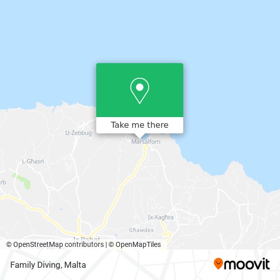 Family Diving map