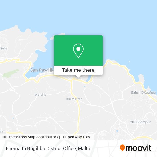 Enemalta Bugibba District Office map