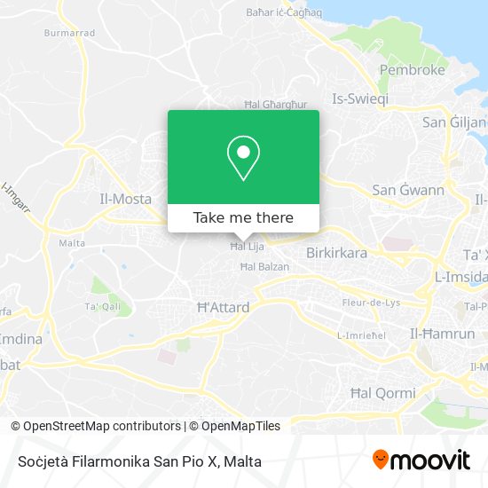 Soċjetà Filarmonika San Pio X map