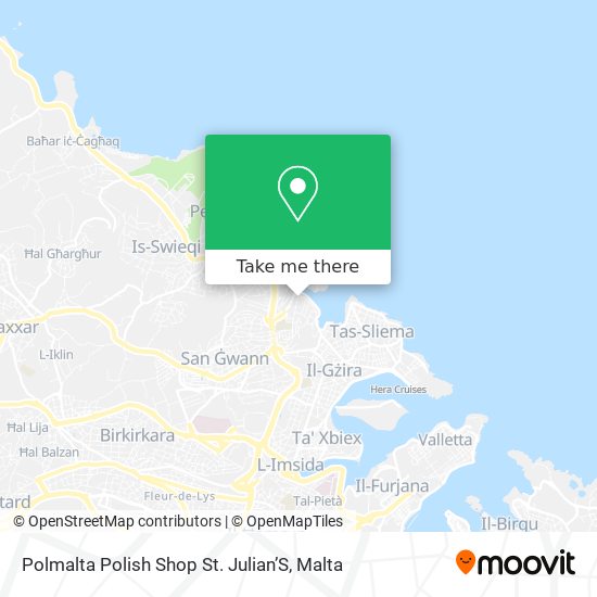Polmalta Polish Shop St. Julian’S map
