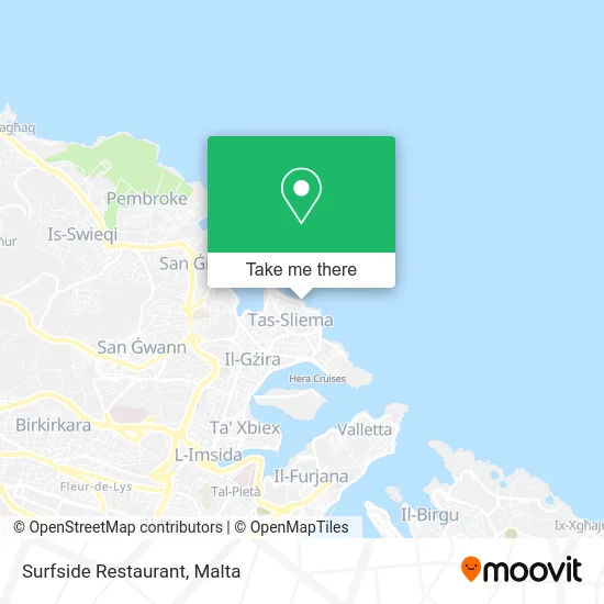 Surfside Restaurant map