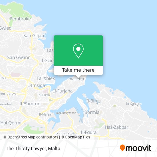 The Thirsty Lawyer map