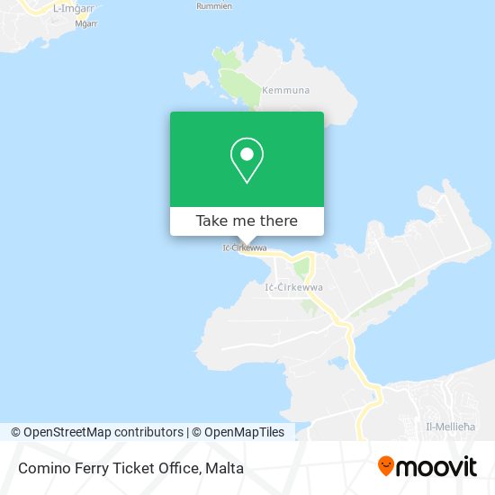 Comino Ferry Ticket Office map