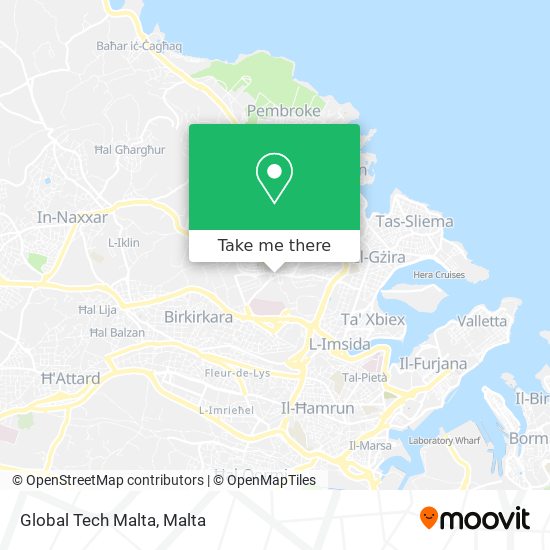 Global Tech Malta map