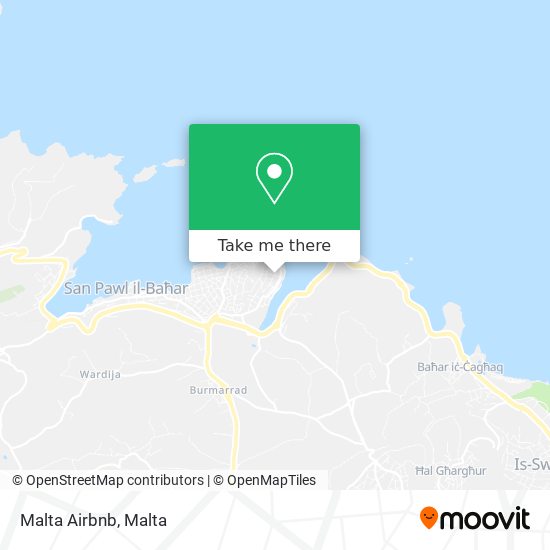Malta Airbnb map