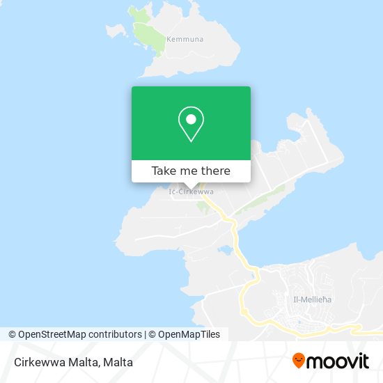 Cirkewwa Malta map