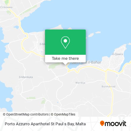 Porto Azzurro Aparthotel St Paul s Bay map