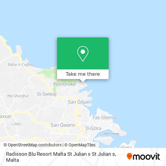 Radisson Blu Resort Malta St Julian s St Julian s map
