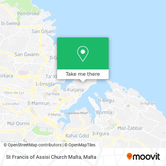 St Francis of Assisi Church Malta map