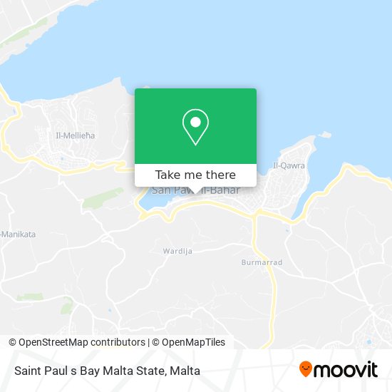 Saint Paul s Bay Malta State map