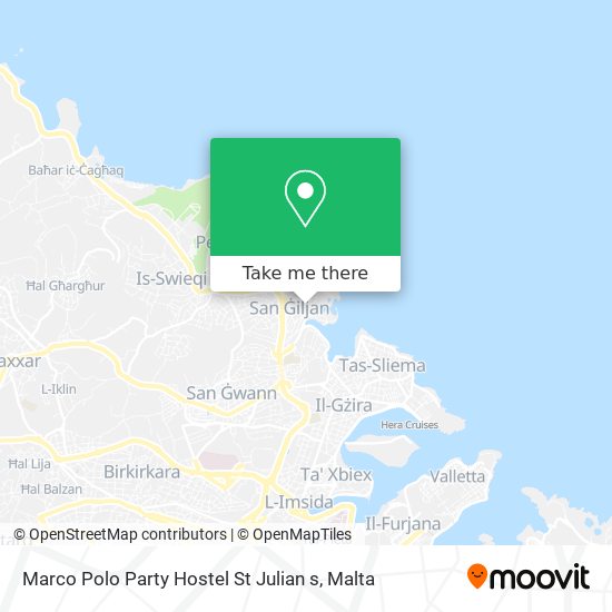 Marco Polo Party Hostel St Julian s map