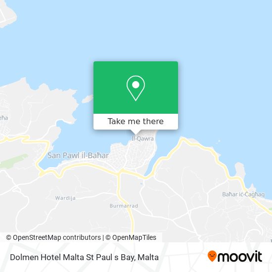Dolmen Hotel Malta St Paul s Bay map