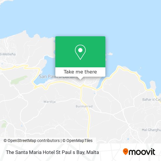 The Santa Maria Hotel St Paul s Bay map