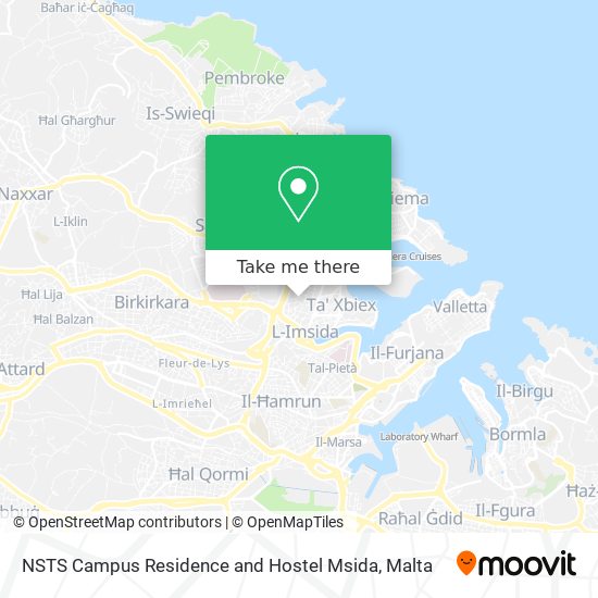 NSTS Campus Residence and Hostel Msida map