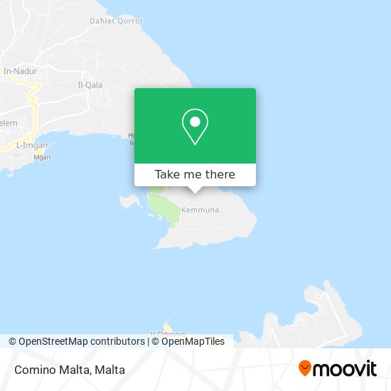Comino Malta map