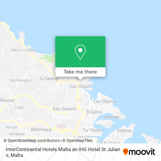 InterContinental Hotels Malta an IHG Hotel St Julian s map