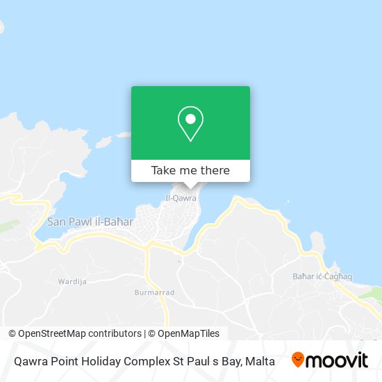 Qawra Point Holiday Complex St Paul s Bay map
