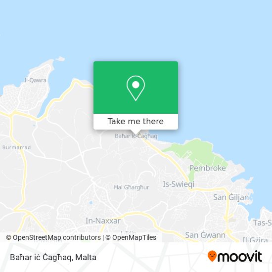 Baħar iċ Ċagħaq map