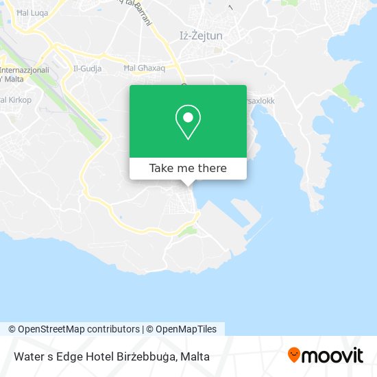 Water s Edge Hotel Birżebbuġa map